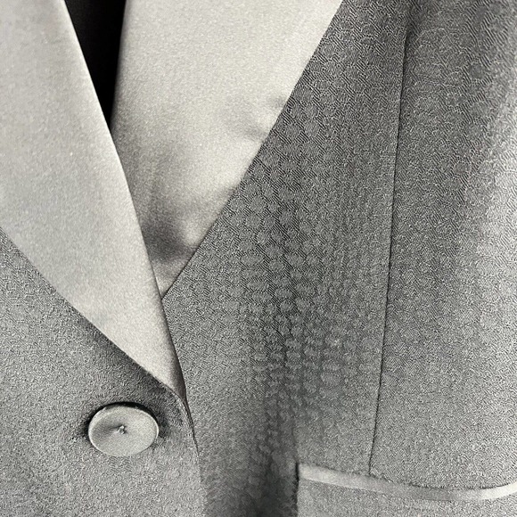 NWT RACHEL ZOE One Button Single Breasted Boyfriend Blazer Black $495 Wool Blend - Picture 2 of 7